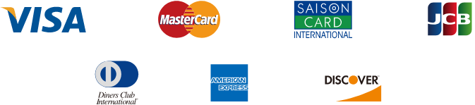 お支払いは各種クレジットに対応